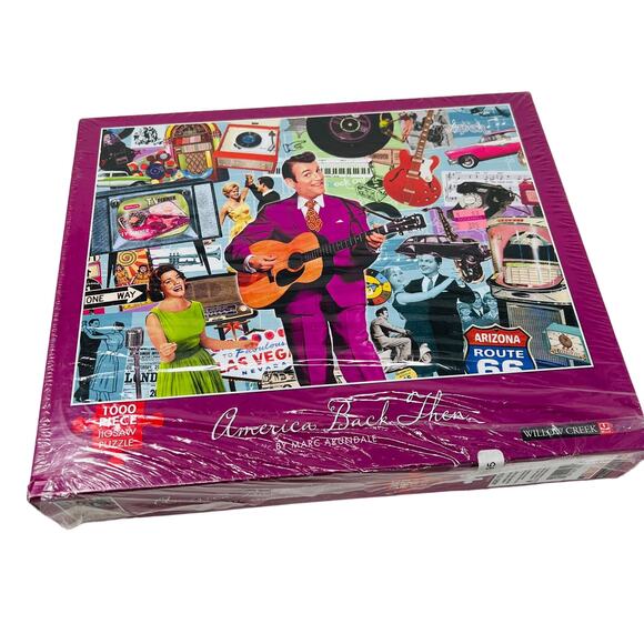 NEW! America Back Then Puzzle 1000 Piece Jigsaw Puzzle - Picture 1 of 3